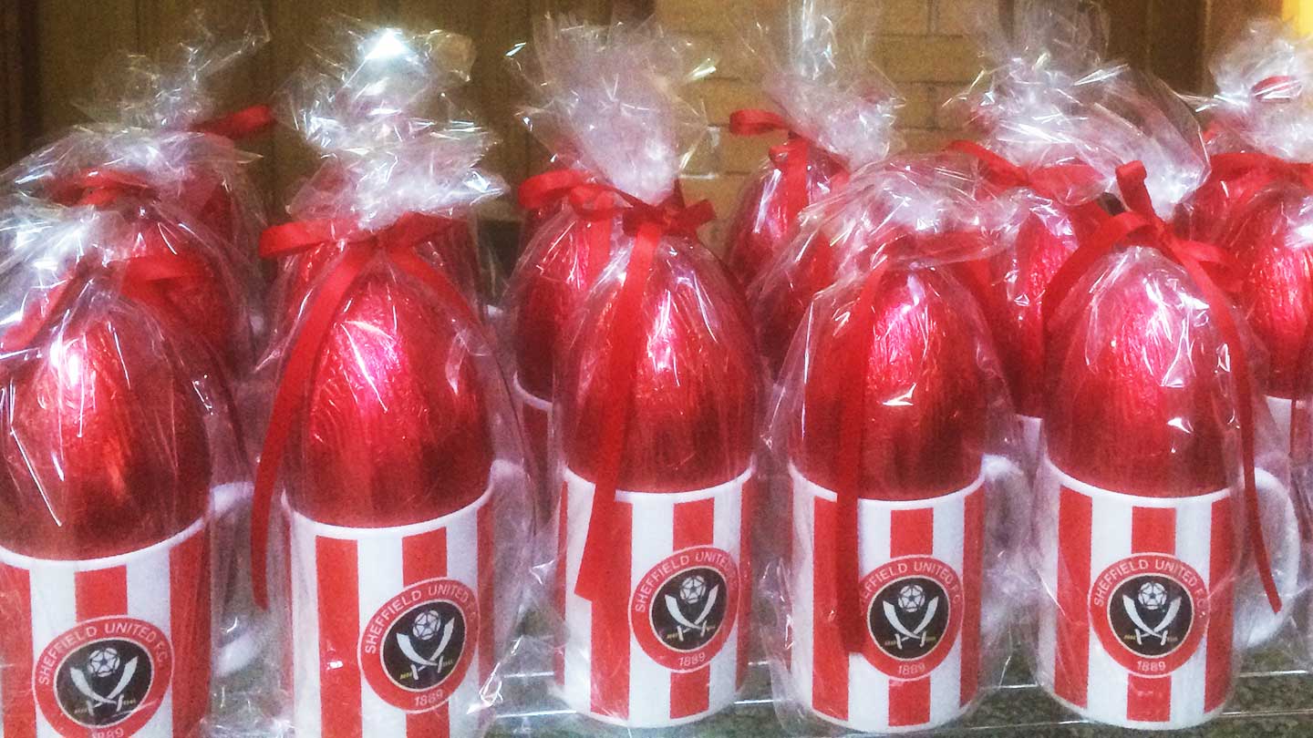 Blades make Easter donation to local charity