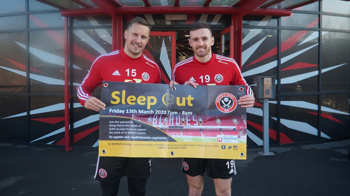 Win a signed Blades shirt by 'Sleeping Out' for St Wilf's