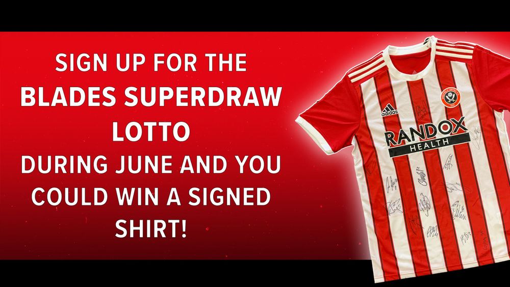 Super Draw Lotto Win a signed shirt